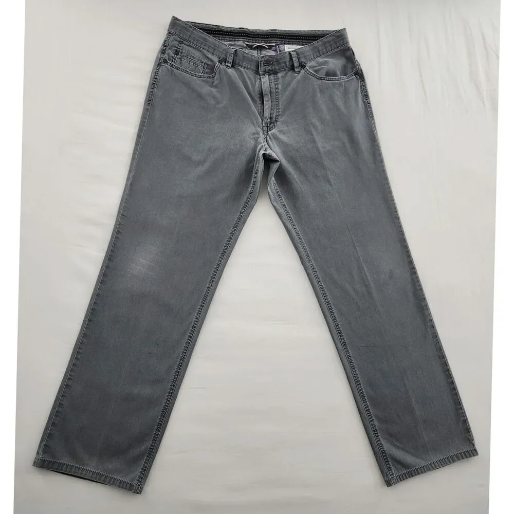 Hiltl Dude Men's Contemporary Fit Denim Straight Leg Jeans Gray Size 36/34 - Picture 2 of 12